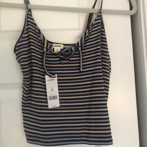 NWT Garage Striped Tank Crop Top BRAND NEW!